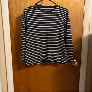Ralph Lauren Striped Navy and White Kids Shirt